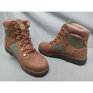 Timberland Field Boot 6 Inch Waterproof Brown Green Kids Size 6 NEW NO BOX!